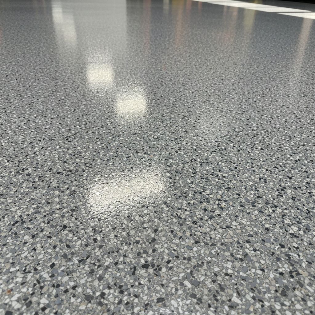 Commercial showroom floor coating